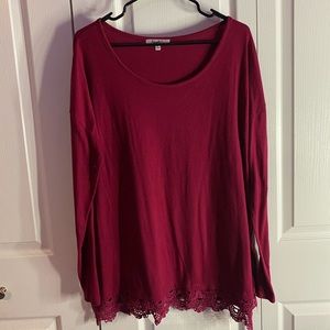 burgundy/red Angels long sleeve shirt!